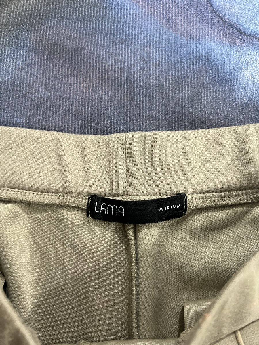 Lama pleated baggy trousers