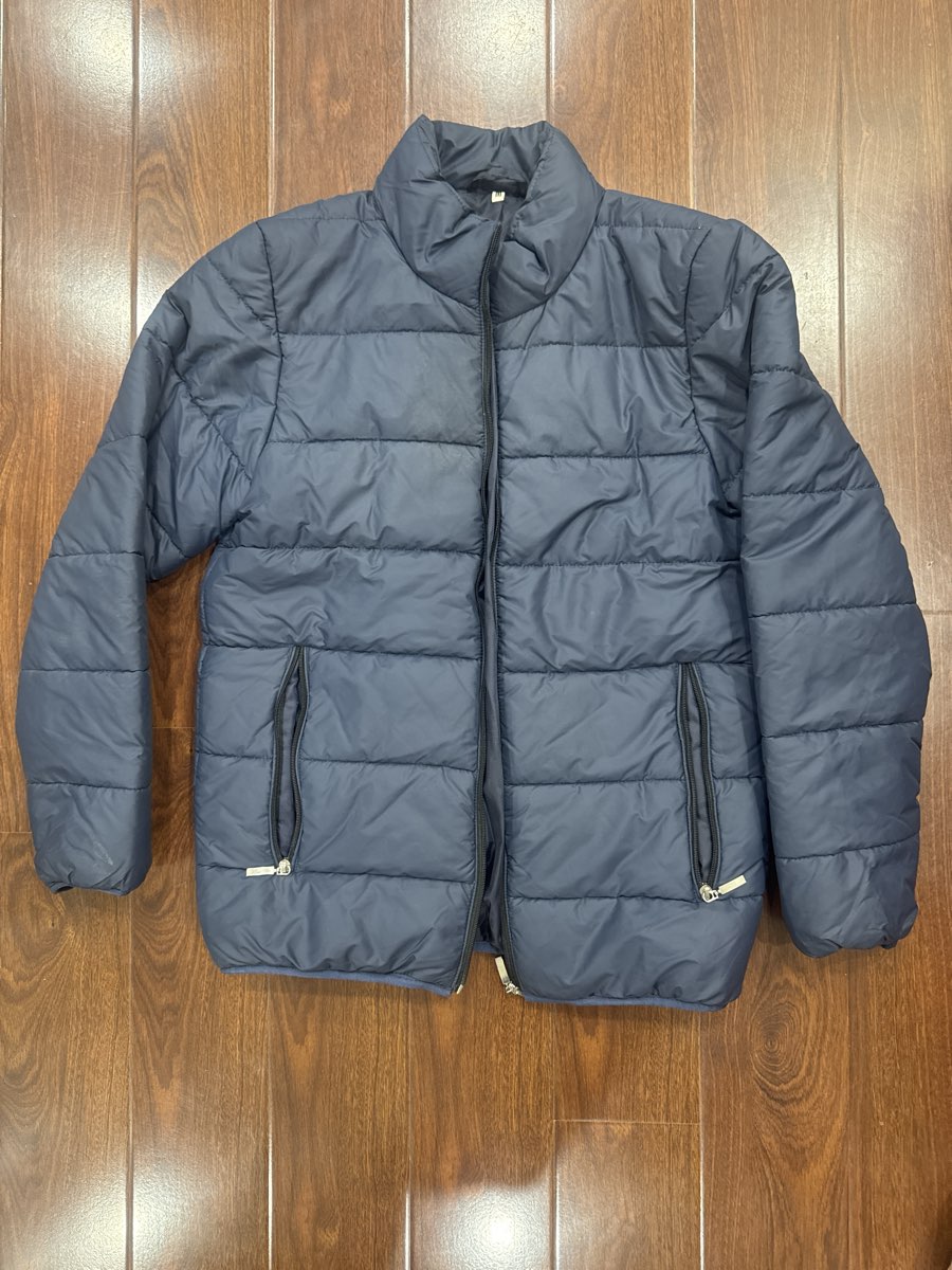 Men's Blue Puffer Jacket