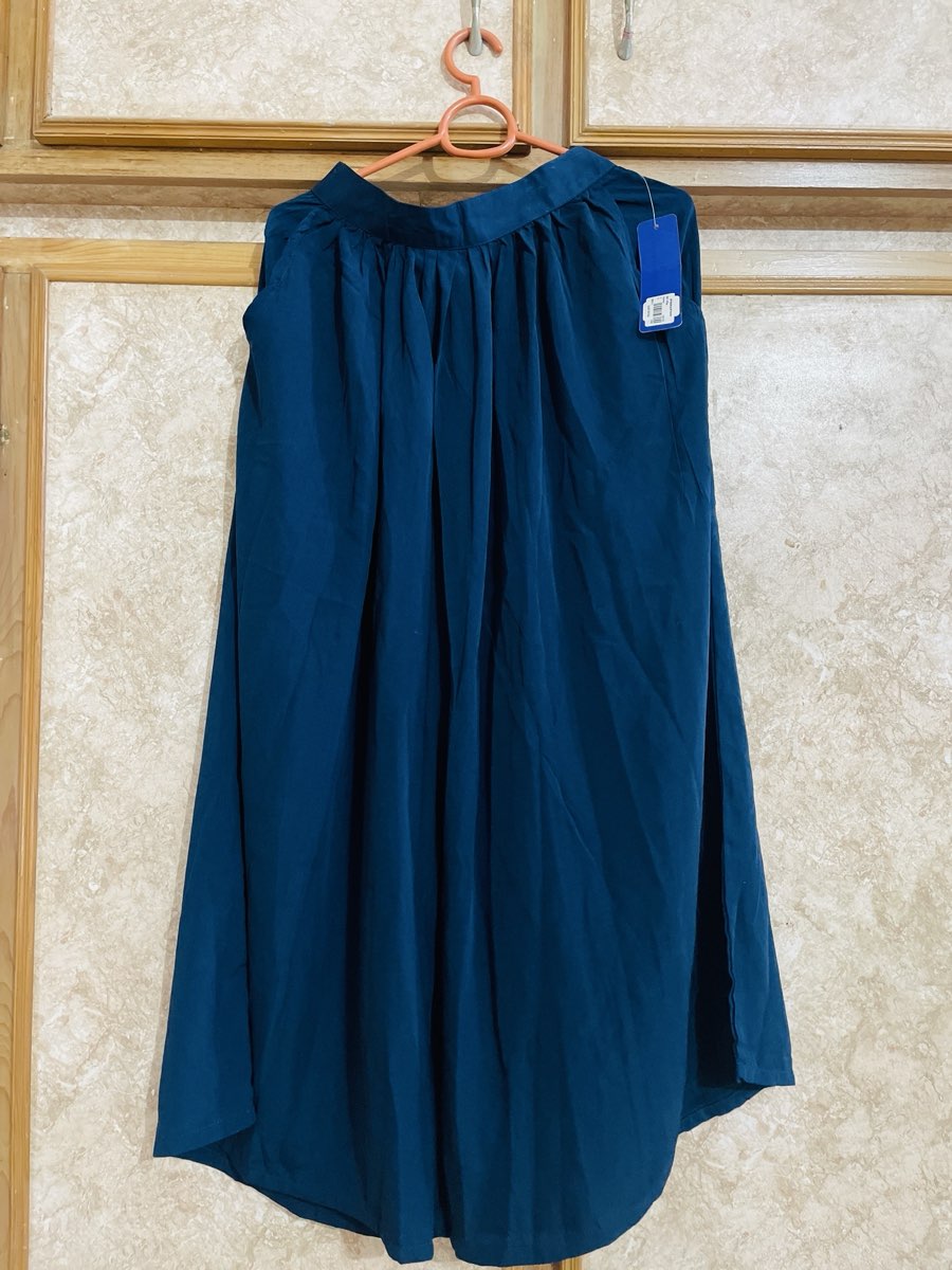 New Navy Blue A-Line Skirt