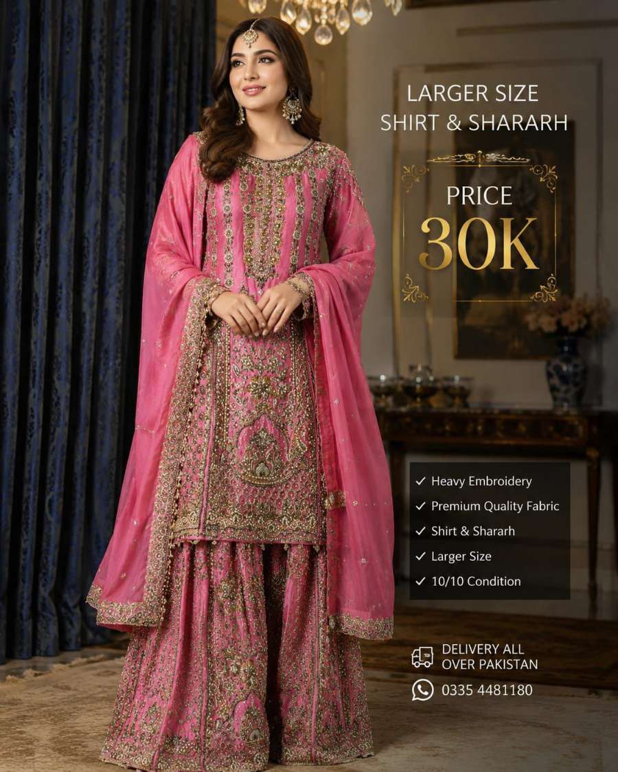 Pink Embroidered 3-Piece Wedding Suit